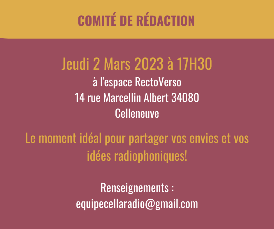 comité redaction