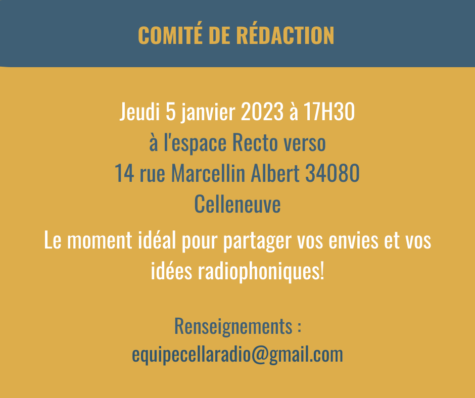 comité redaction